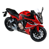 Miniatura Moto Honda Cbr 650f Escala 1 18