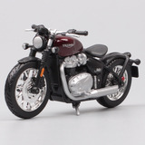 Miniatura Moto Triumph Bonneville Bobber Vinho