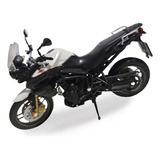 Miniatura Motos Bike Metal 1 18 California Cycle Cor Preta E Branca Triumph Tiger 900