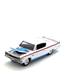 Miniatura Muscle Car Amc Rebel Machine 1970 Escala 164 Cor Branco/azul