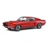 Miniatura Mustang Shelby Gt500 Fastback 1967 1:18 Solido Cor Vermelho