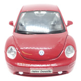 Miniatura New Beetle Fusca Maisto 1 25 Volkswagen Vermelho