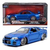 Miniatura Nissan Skyline Gtr R34 Brian Velozes Furiosos 1 24