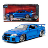Miniatura Nissan Skyline Gtr R34 Brian Velozes Furiosos 1 24