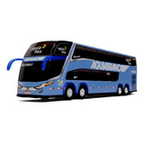 Miniatura Ônibus Águia Branca Azul G7