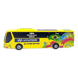 Miniatura Ônibus Brasil Hyundai Copa Mundo 2014 Fifa 1 95