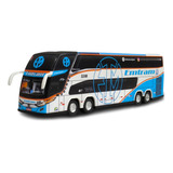 Miniatura Ônibus Empresa Emtram G7 Dd 4 Eixos 30 Centímetros