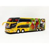Miniatura Ônibus Eucatur Amarelo G7 Dd