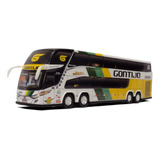 Miniatura Ônibus Gontijo G7 Premium 2 Andares 30cm