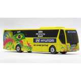 Miniatura Ônibus Hyundai Copa Mundo Brasil