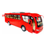 Miniatura Ônibus Iveco Metal Vermelho