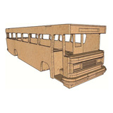 Miniatura Ônibus Mercedes 362 Com Interior Mdf Escala 1 14