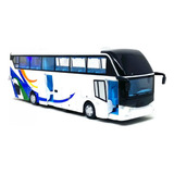 Miniatura Ônibus Turismo Branco 1 32 C Luz E Som