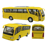 Miniatura Onibus Viagem Coach Ferro Fricção Coleção 18cm