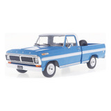 Miniatura Picape Ford F 100 1974 Azul 1 24 California Toys