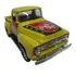 Miniatura Pick Up Ford F-100 1956 E 59 À 61 Amarela Nova