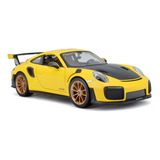 Miniatura Plus Porsche 911 Gt3 Rs 4.0 - Amarelo - 1:24