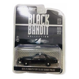 Miniatura Plymouth Fury 1975 Black Bandit Greenlight 1/64