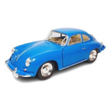 Miniatura Porsche 356b Carrera 2 Esc 1:32 13cm Metal Fricção
