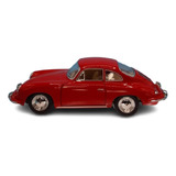 Miniatura Porsche 356b Carrera Esc 1:32 13cm Metal Vermelho
