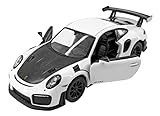 Miniatura Porsche 911 Carrinho Ferro Coleção Fricção Abre As Portas (911 Branco)