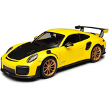 Miniatura Porsche 911 Gt 2 Rs Amarelo Maisto 1 24