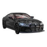 Miniatura Réplica Bmw M4 G82 Escal 1 24 Som led 20 5cm Preto