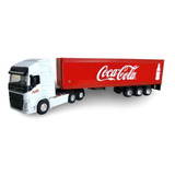Miniatura Scania Carreta Baú Coca Cola