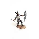 Miniatura Soldado Guerreiro Zulu De Chumbo