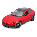 Miniatura Suv Ferrari Purosangue 2022 1 24 Burago Vermelho