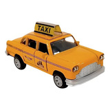 Miniatura Taxi Americano Amarelo