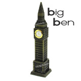 Miniatura Torre Relógio Big Ben Londres Metal 24 Cm London decoração Relógio Funciona