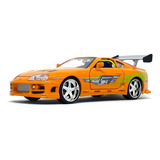 Miniatura Toyota Supra Brian s 1995 Velozes 1 24 Jada Toys