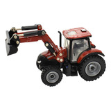 Miniatura Trator Ertl 145 With Loader Escala 1 64 44148 Cor Vermelho