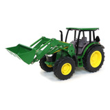 Miniatura Trator John Deere Com Pá Carregadeira 5125r   1 16