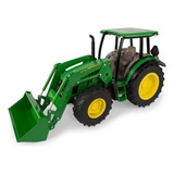 Miniatura Trator John Deere Com Pá Carregadeira 5125r 1 16
