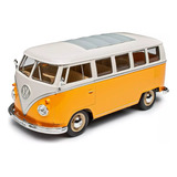 Miniatura Van Volkswagen Kombi T1 1963 1 24 Welly Amarelo