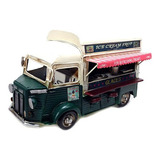 Miniatura Vintage Decorativo Food Truck Ice Cream Shop 1612