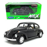 Miniatura Volkswagen Beetle Fusca Preto 1 24 Welly