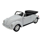 Miniatura Volkswagen Fusca 1967 Conversível Branco 1 32