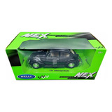 Miniatura Volkswagen Fusca Beetle Preto Welly 1 24