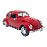 Miniatura Volkswagen Fusca Beetle Vermelho Maisto 1 24
