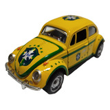 Miniatura Volkswagen Fusca Cbf Seleção Brasileira 1 32