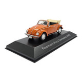 Miniatura Volkswagen Fusca Conversível 1973 Laranja 1 43