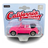 Miniatura Volkswagen Fusca Conversível Rosa Welly 1 64