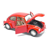 Miniatura Volkswagen Fusca Escala 1 24 Metal Coleção Welly