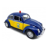 Miniatura Volkswagen Fusca Policia Rodoviaria Federal 1 32