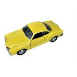 Miniatura Volkswagen Karmann Ghia Coupe (amarelo) 1/36