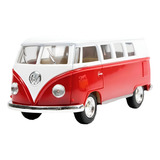 Miniatura Volkswagen Kombi 1962 Classic Azul Metal 1 32 Cor Vermelho