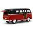 Miniatura Volkswagen Kombi 1962  Vermelho E Preto 1:32